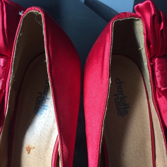 Sexy Charlotte Russe Red Platform Heels - Picture 5 of 5